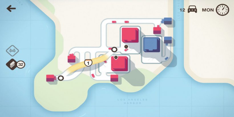 Mini Motorways is a management game where you have to create road networks that's available on Apple Arcade