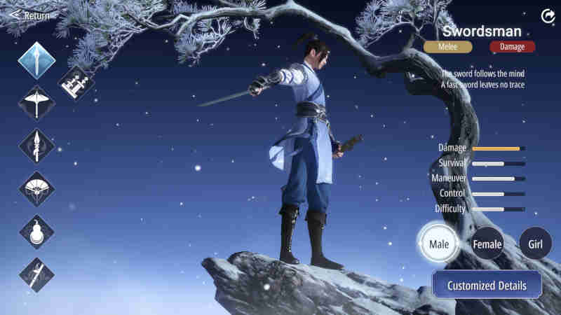 Swordsman class