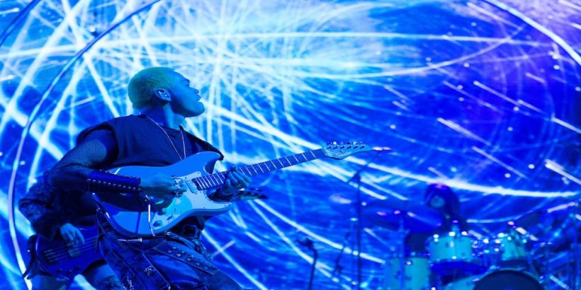 Guitarist on stage